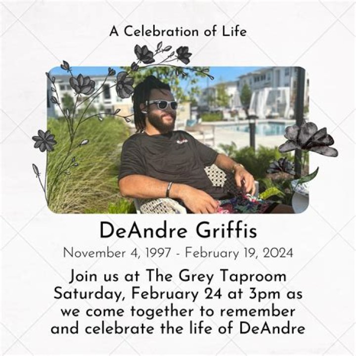 Death News! Deandre Griffis Obituary, Navarre Florida, What Happened To Deandre Griffis? Community Gathers at The Grey Taproom to Honor Deandre Griffis’ Memory.
